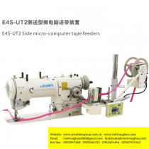 Bộ căng thun điện tử Sysm E4S-UT2-SYSM dùng cho viền,zigzag khổ 50mm gắn rời được đặt phía bên hông đầu máy ,Panel gắn liền với 4 chức năng may và bộ nhớ 26 chương trình ,tốc độ 5,500v/phút ,kèm bộ chống rối dây