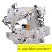 JK-8669BDII-01GBx356-UT máy viền Jack  ,loại viền ống 3 kim đánh bông điện tử cắt chỉ nâng chân vịt tự động