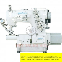 JK-8670BD-I-01CBx356 máy viền Jack ,máy viền ống bo tay 3 kim đánh bông motor liền trục