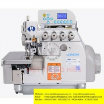 JK-904E-M03-333 máy vắt sổ Jack ,máy vắt sổ 2 kim 4 chỉ điện tử cắt chỉ bằng điện ,nâng chân vịt tự động ,khoảng cách kim 2mm bờ vắt sổ 4mm