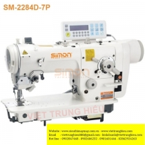 SM-2284D-7P máy zigzag Simon ,máy zigzag 2 chấm và 4 chấm điện tử cắt chỉ ,nâng chân vịt tự động ,ổ Nhật