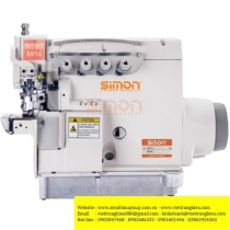 SM-6914D máy vắt sổ Simon ,máy vắt sổ 2 kim 4 chỉ motor liền trục ,khoảng cách kim 2mm bờ vắt sổ 4mm