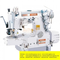 SM-698D-01 máy viền Simon ,máy trần viền 3 kim đánh bông đầu ống 280mm ,motor liền trục tiết kiệm điện