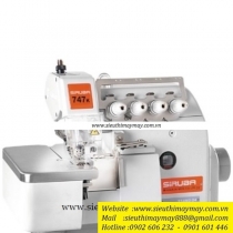 757K-516M2-35 máy vắt sổ Siruba ,máy vắt sổ 2 kim 5 chỉ sử dụng motor điện tử tiết kiệm điện ,khoảng cách kim 3mm ,bờ vắt 5mm