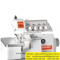 767K-516M2-324 máy vắt sổ Siruba ,máy vắt sổ 3 kim 6 chỉ sử dụng motor điện tử tiết kiệm điện ,khoảng cách kim 3+2mm ,bờ vắt 4mm