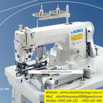 DLN-6390S-7-WOA máy may 1 kim Juki ,máy may lai quần Jean điện tử cắt chỉ tự động