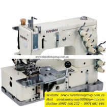 DLR-1509SPF máy may Kansai ,máy may 6 kim móc sàng chuyên may lưng quần ,có chức năng may lưng cong