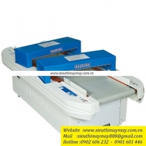 HN-2780G-100 máy rà kim Hashima ,máy dò kim tự động có 2 cổng dò ,cổng dò cao 100mm ,rộng 600mm ,độ dò kim loại ≥ 0.8 mm