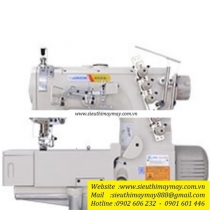 JK-8569ADI-01GBx356 máy viền Jack ,máy viền bằng 3 kim đánh bông motor liền trục