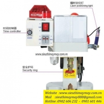 KW-01-100SH máy đóng nút Kawa ,máy dập nút đồng đồng dùng hơi 1 đầu ,có hệ thống bảo vệ tay an toàn tự động