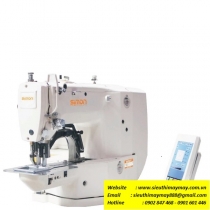SM-1904D-A máy lập trình Simon ,máy may chương trình điện tử cắt chỉ nâng chân vịt tự động ,khổ may 60x40mm ,motor Dahao ,panel LCD