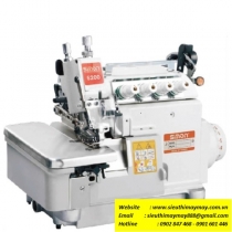 SM-EXT-5200D-4-UTD máy vắt sổ Simon ,máy vắt sổ  điện tử cắt chỉ tự động 2 kim 4 chỉ ,motor liền trục ,chân vịt cào ,khoảng cách kim 2mm bờ vắt sổ 4mm